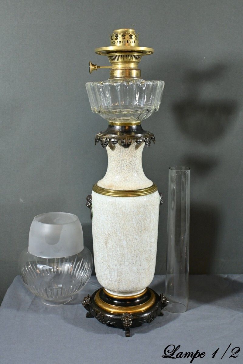 Ceramic Oil Lamps, Numberger Lemonon House – Mid 19th Century photo vinterior