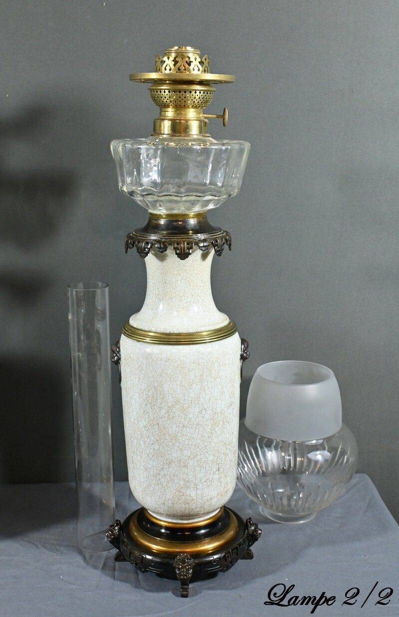 Ceramic Oil Lamps, Numberger Lemonon House – Mid 19th Century photo buy