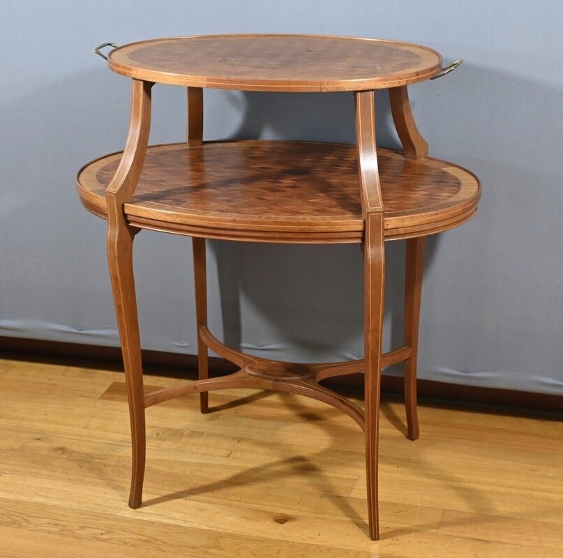 Mahogany Tea Table – Late 19th Century photo for sale