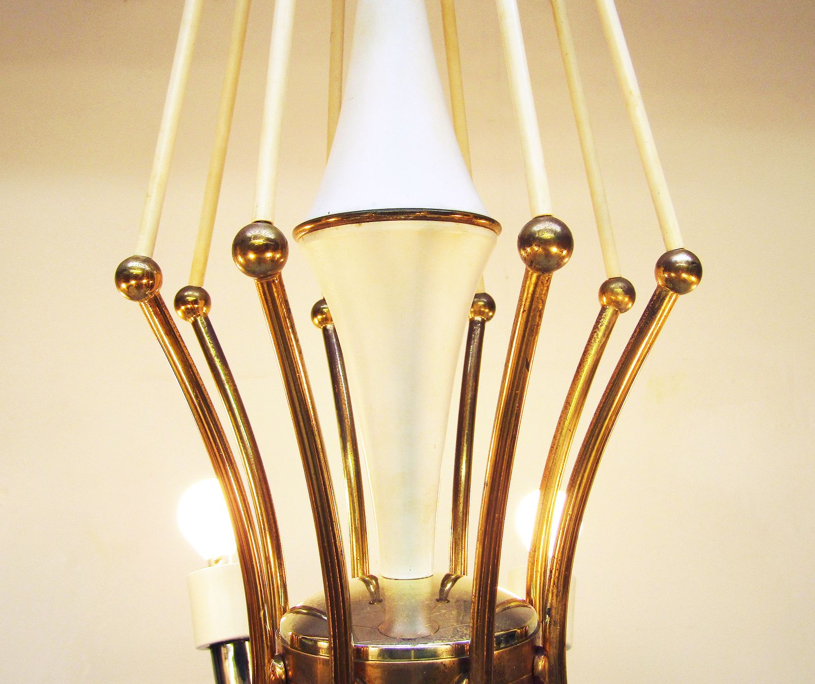 Large 1950s Italian Spider Chandelier By Oscar Torlasco For Lumi photo vintage