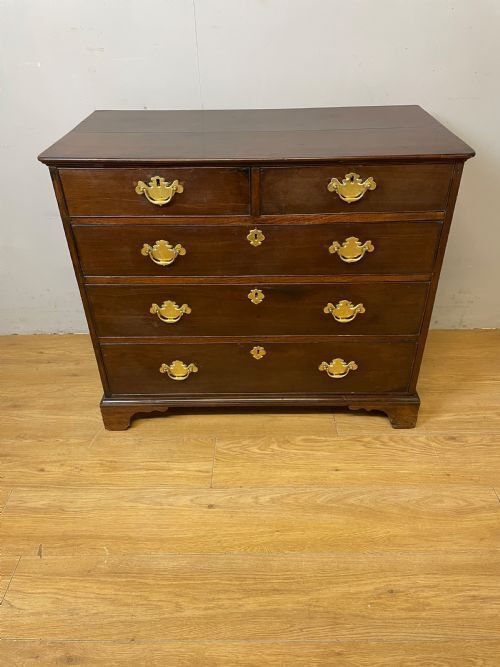 Georgian Solid Mahogany Four Height Chest Of Drawers Circa 1790
