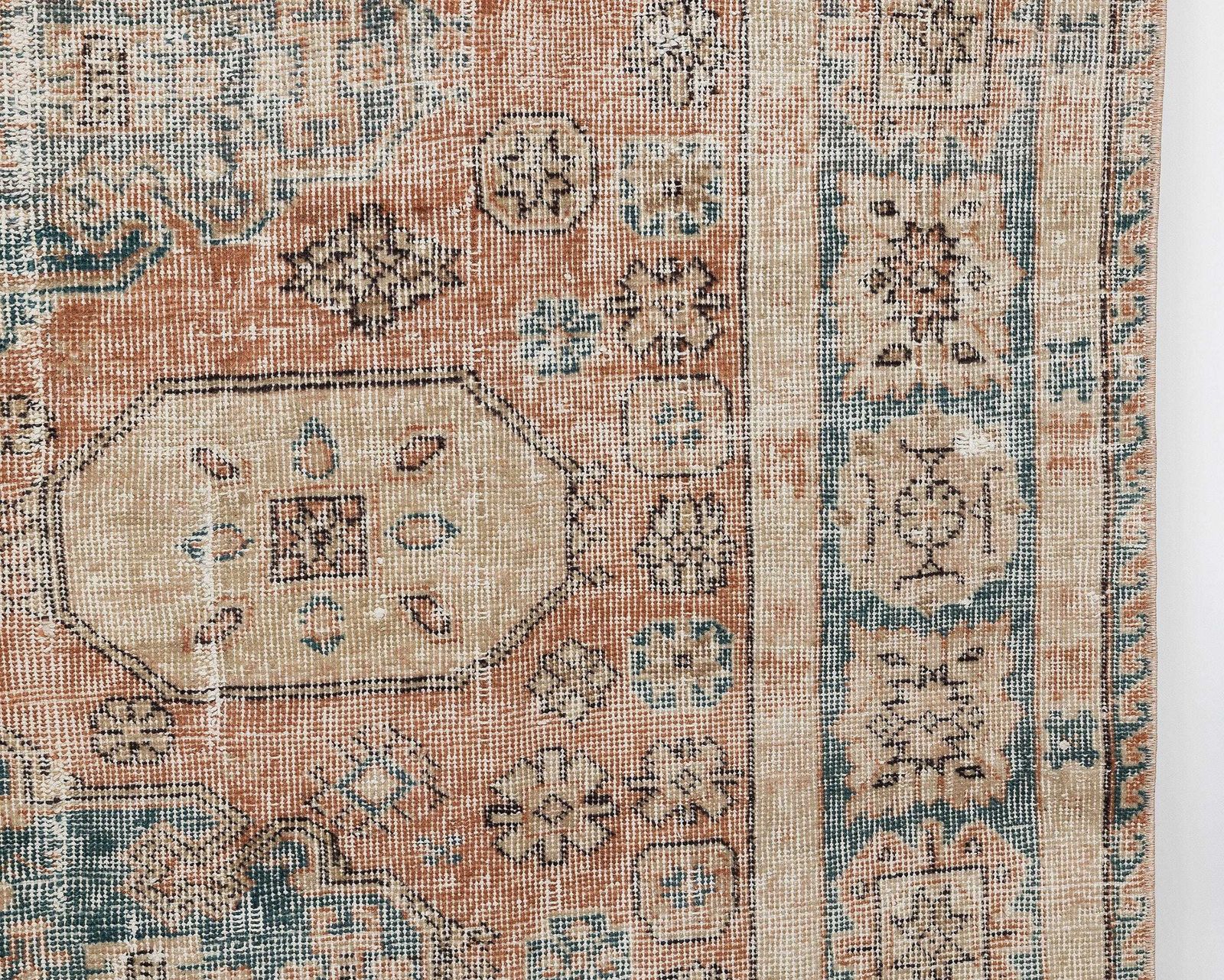 6.4 X 10.2 Feet Vintage Rug, Unique Turkish Rug, Area Rug, Oushak Rug, Antique Rug, Living Room Rug, Handmade Rug, Old Rug, Wool Rug, A4794 photo 1134.0