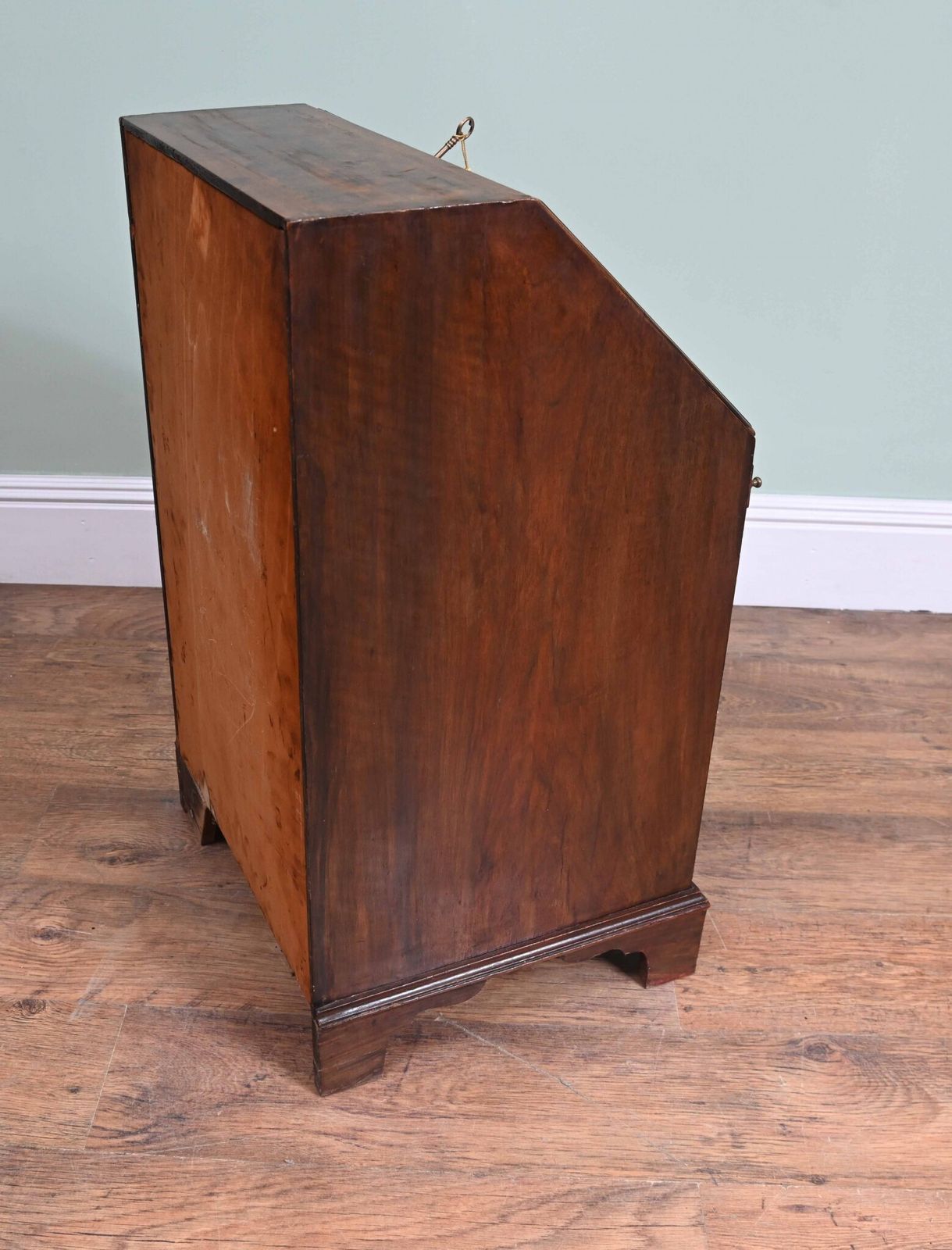 Furniture Victorian Bureau Desk Walnut Antique Writing Table 1890 photo