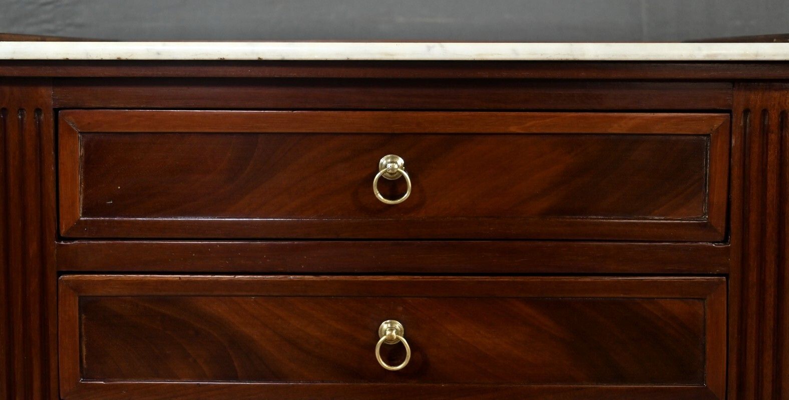 Small Mahogany Chest Of Drawers, Louis XVI Style – Part 2 Of The 19th Century photo vintage