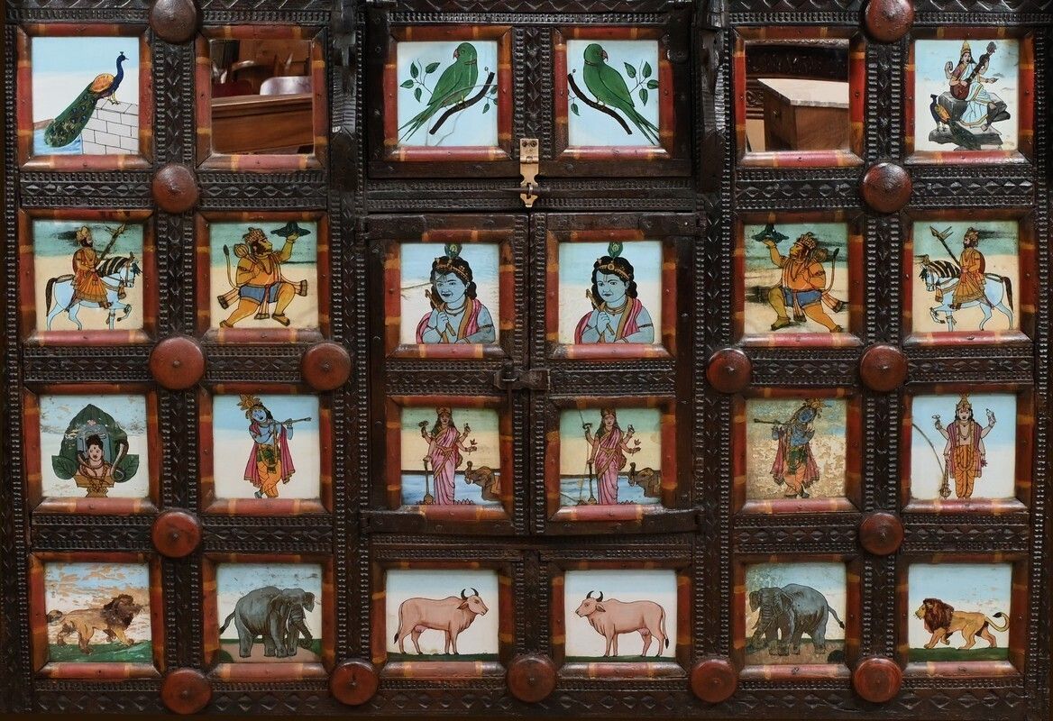 Manjoosh Exotic Wood Commercial Furniture, India – Early 20th Century photo vintage
