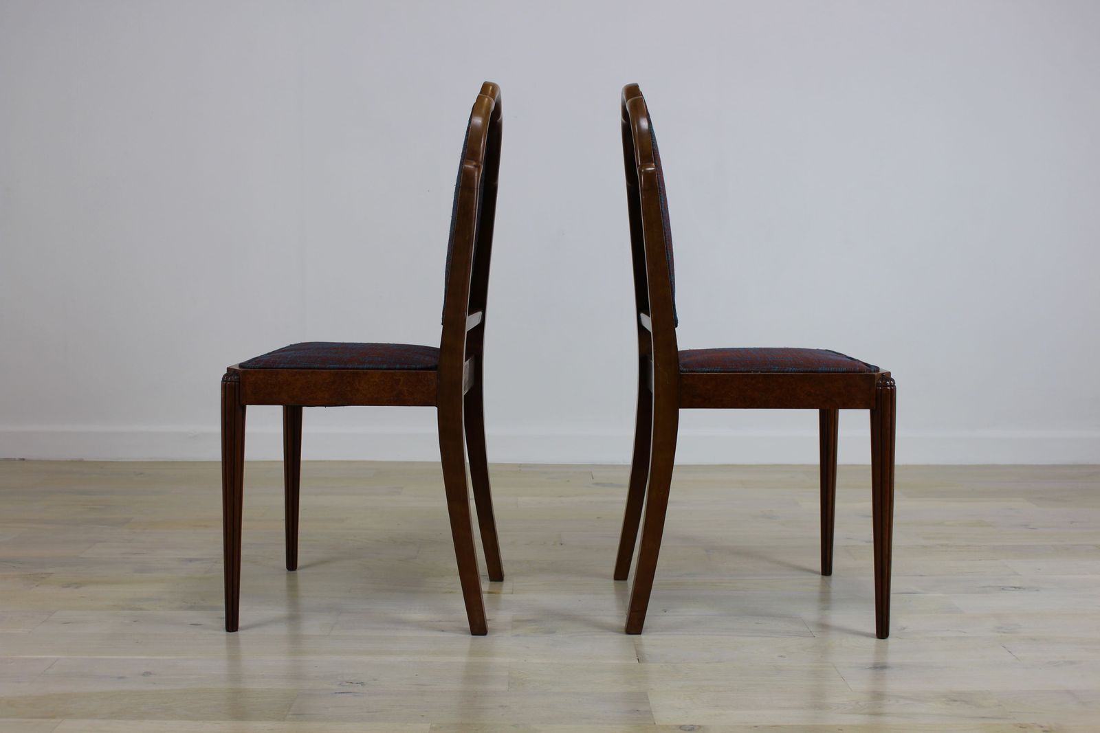 Fine Quality Pair Of Art Deco Walnut Bedroom Chairs photo buy