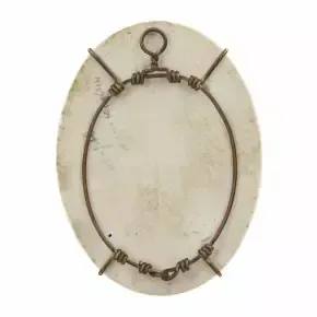 Porcelain Medallion With A Portrait Of A.V. Suvorov. Russia. 19th Century photo vinterior