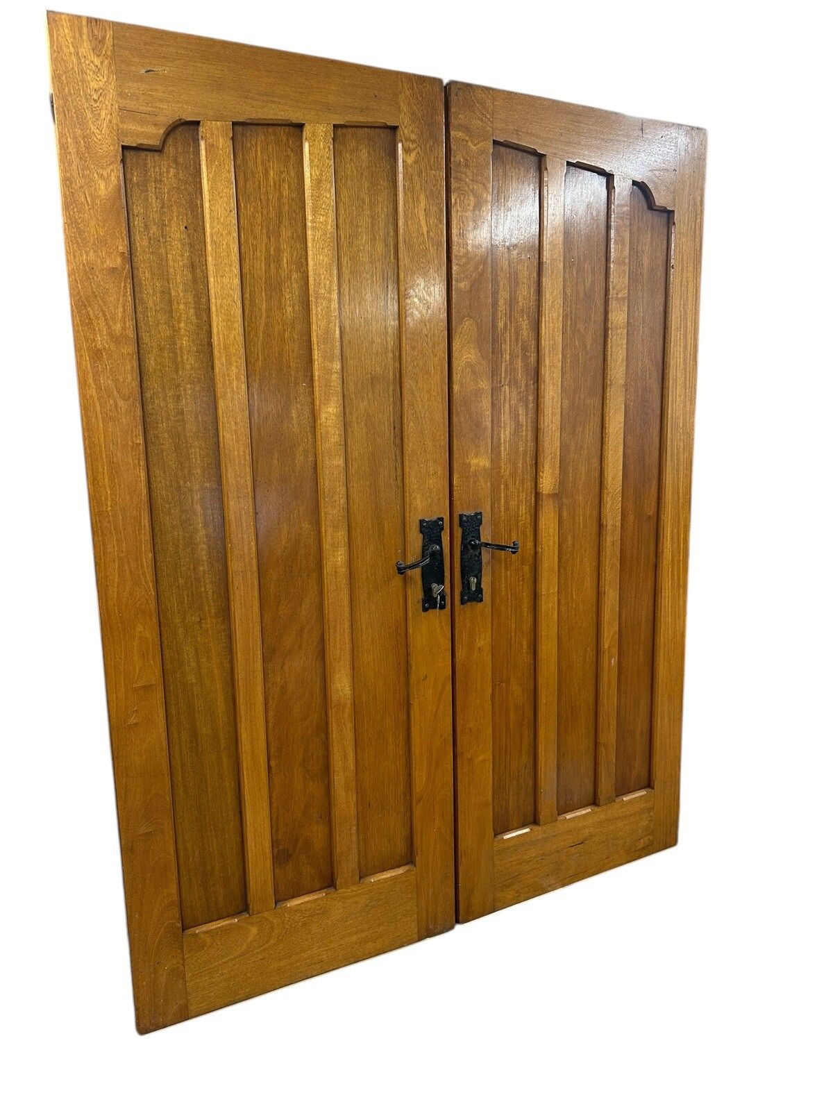 Large Solid Iroka Front Doors Period Style  Reclaimed Old Hardwood Arts & Crafts photo vintage