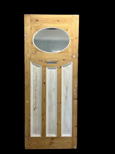 Art Deco Bevelled Glass Front Door Period Old Reclaimed Antique Wood 20s 30s photo buy