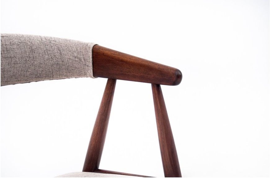 Four Teak Chairs By Ejner Larsen & Aksel Bender Madsen, Denmark, 1960s, After Restoration photo Furniture
