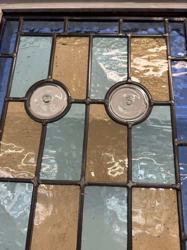 photo buy Victorian Stained Glass Front Door Old Antique Period Reclaimed Leaded Wood