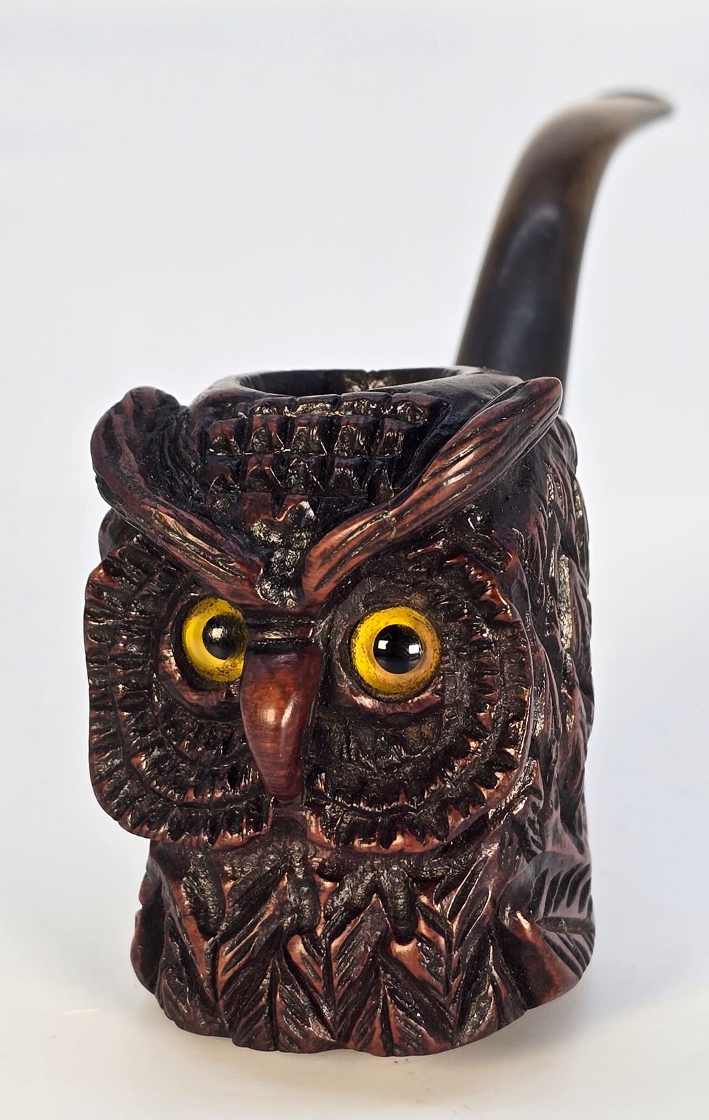 A Rare Owl Novelty Burr Briar Wood Smoking Pipe Circa 1900 photo buy