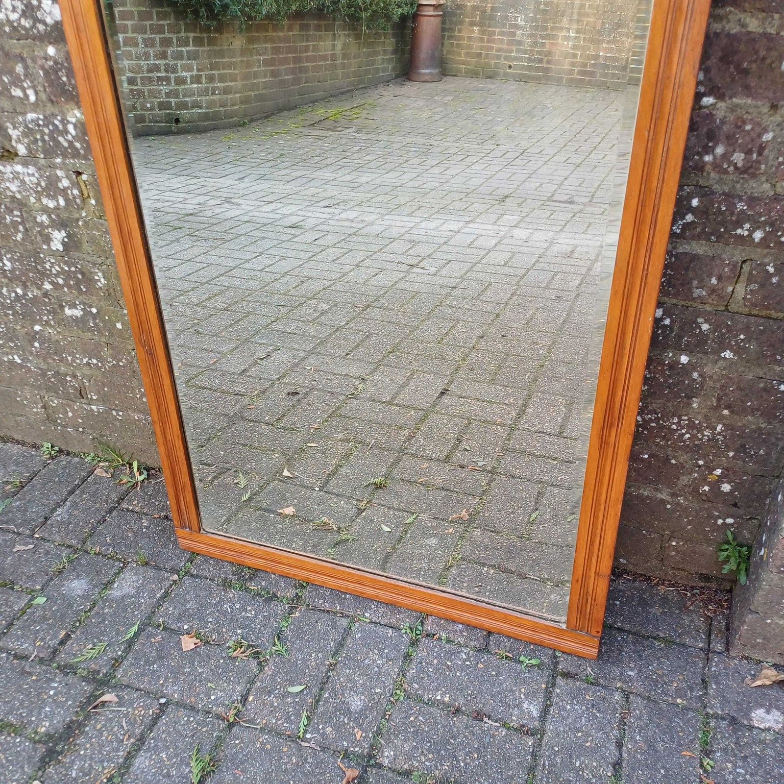Huge Early 20th Century Large Over Mantel Or Wall Mirror – Exceptional Craftsmanship, Elegant Design 118 X 69 Cm photo 675.0