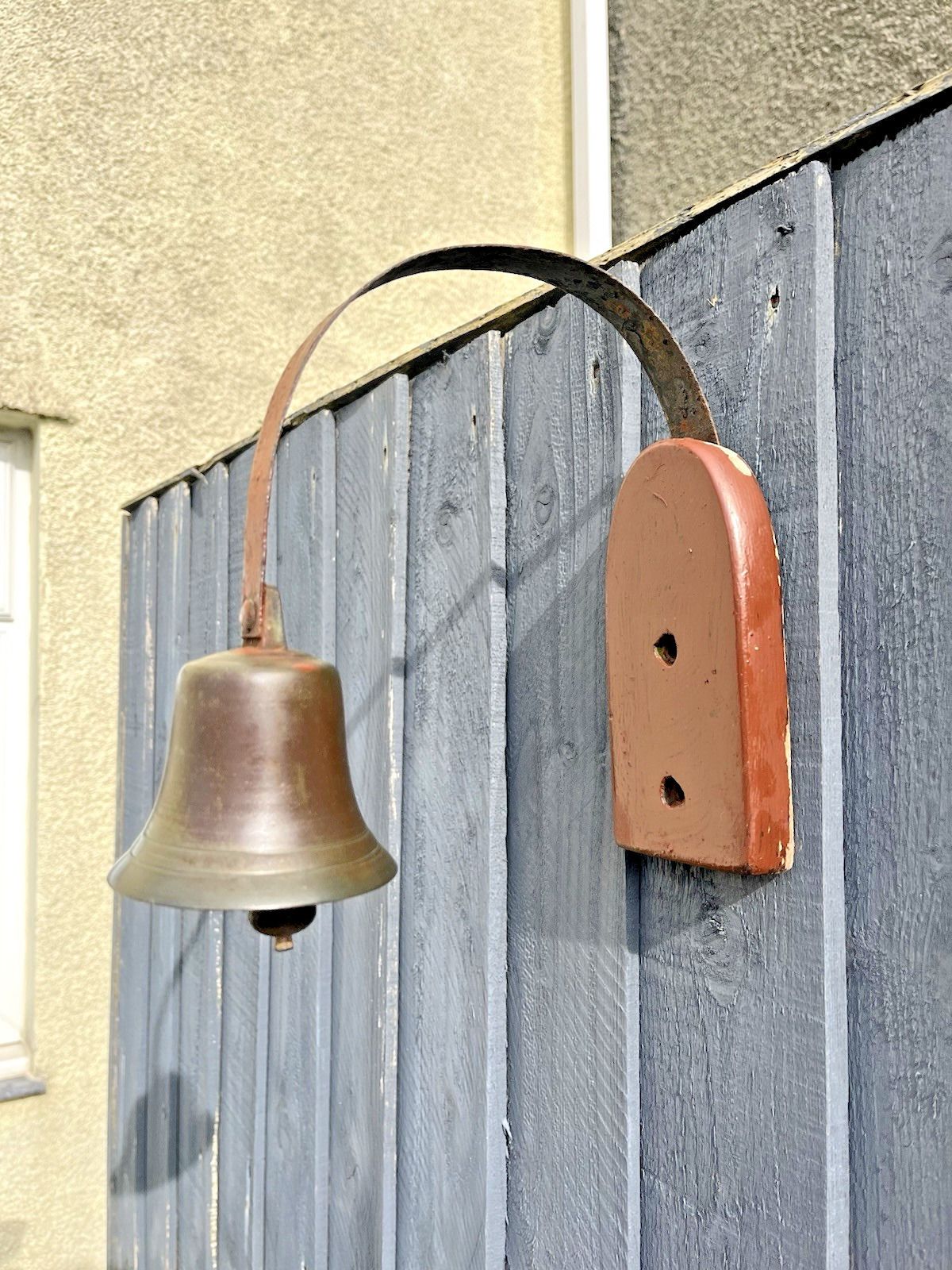 photo for sale Antique Victorian Shop Keepers Brass Bronze Iron Door Service Bell Loud Ringer