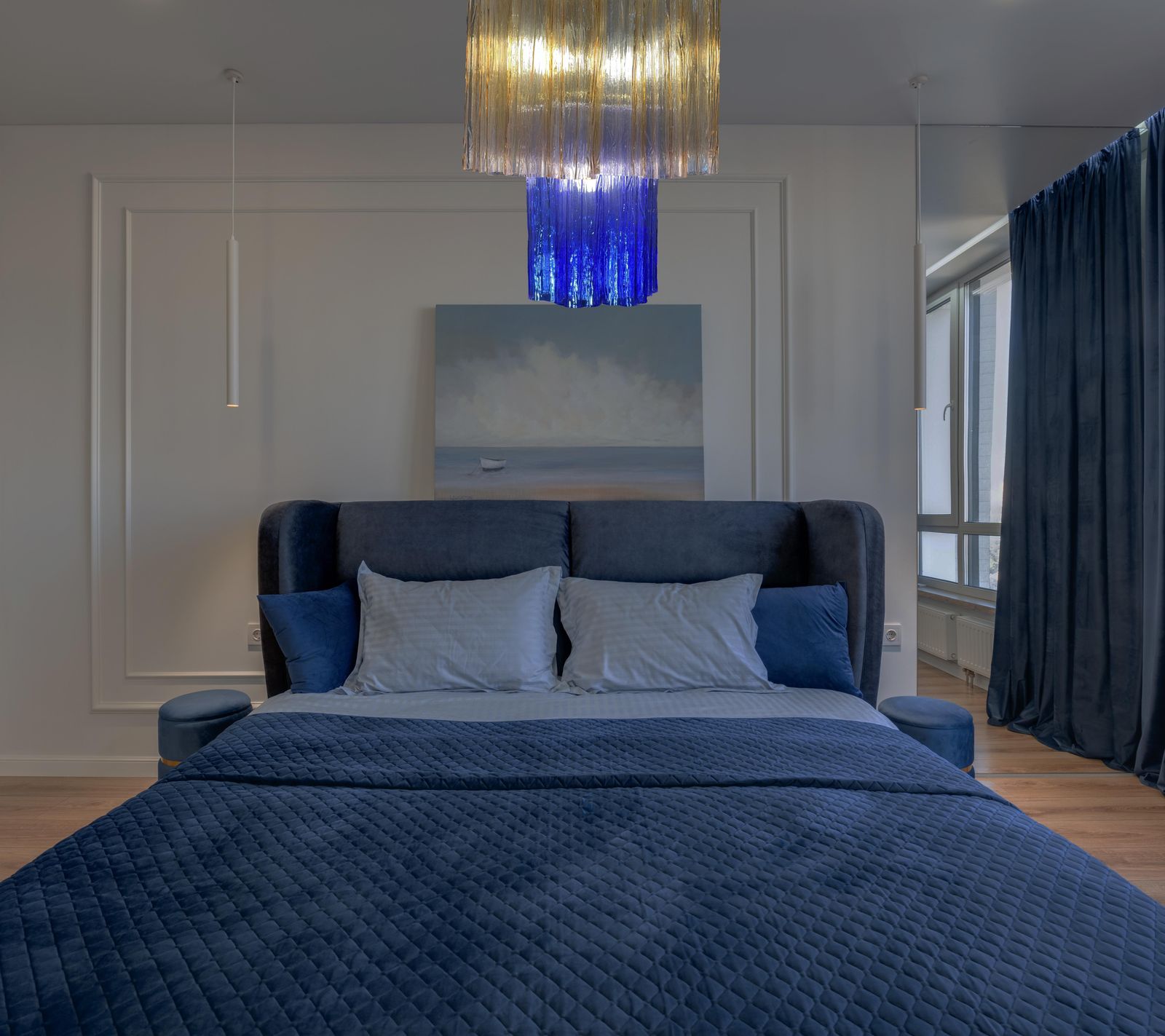 2153.0 Amazing Pair Of Italian Lollo Chandeliers, Murano By Valentina Planta photo