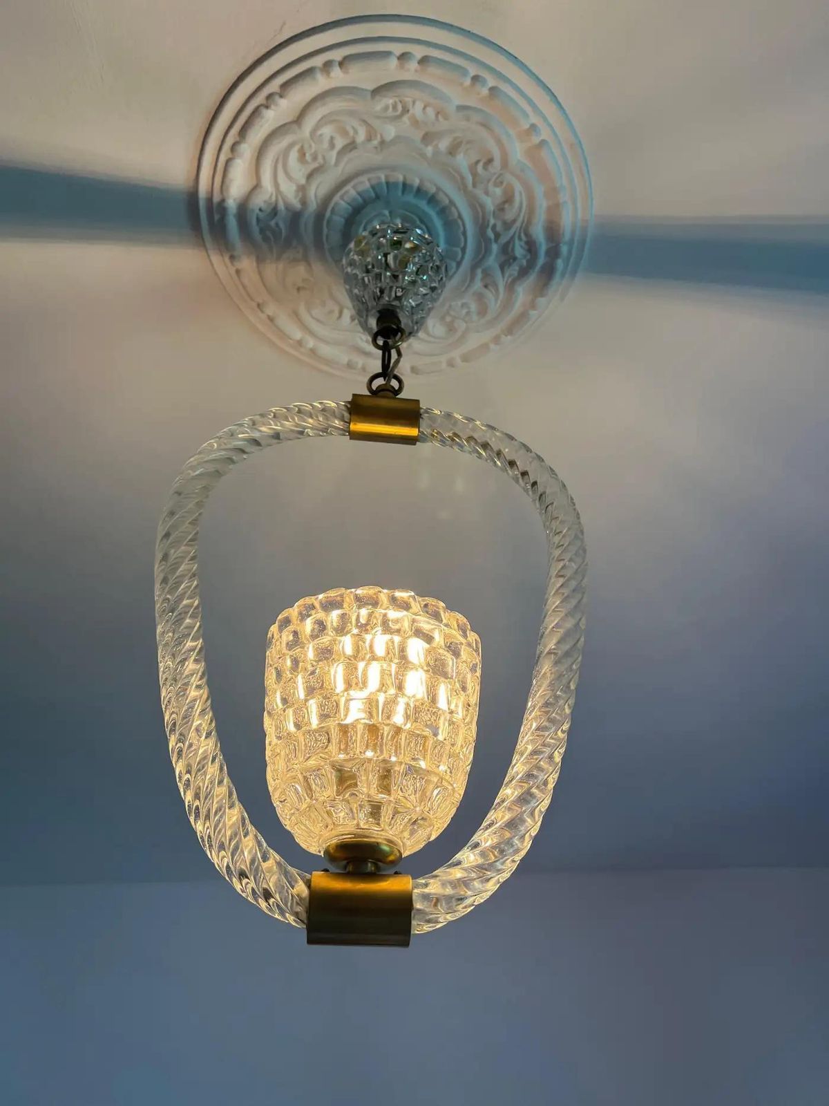 Art Deco Chandelier By Ercole Barovier, Murano, 1940s photo 2614.0