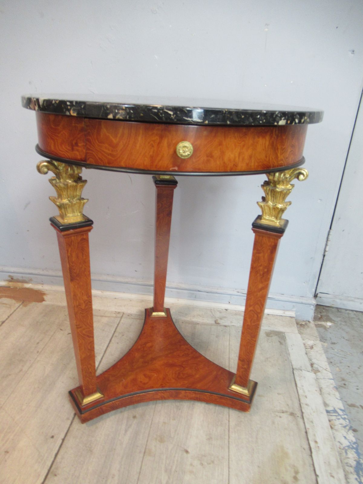 Round Marble Top     Lamp Table photo for sale
