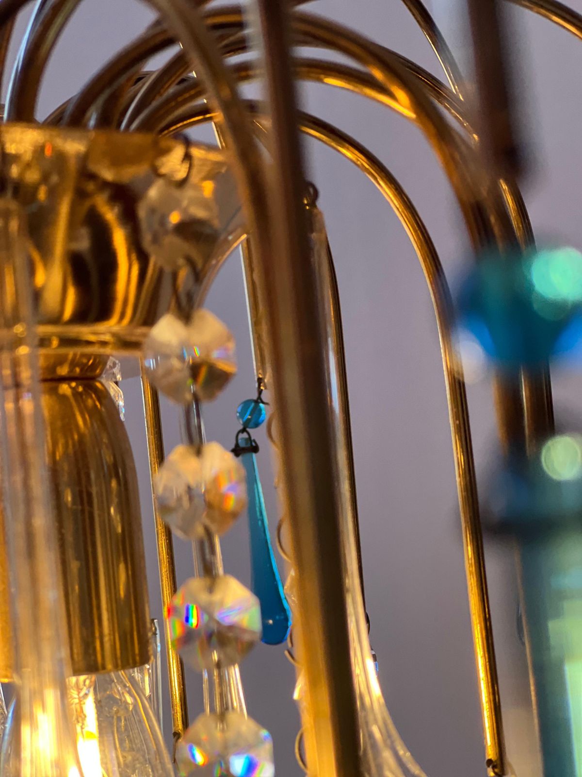 Grace Kelly's Tears Murano Chandelier 1980s photo buy