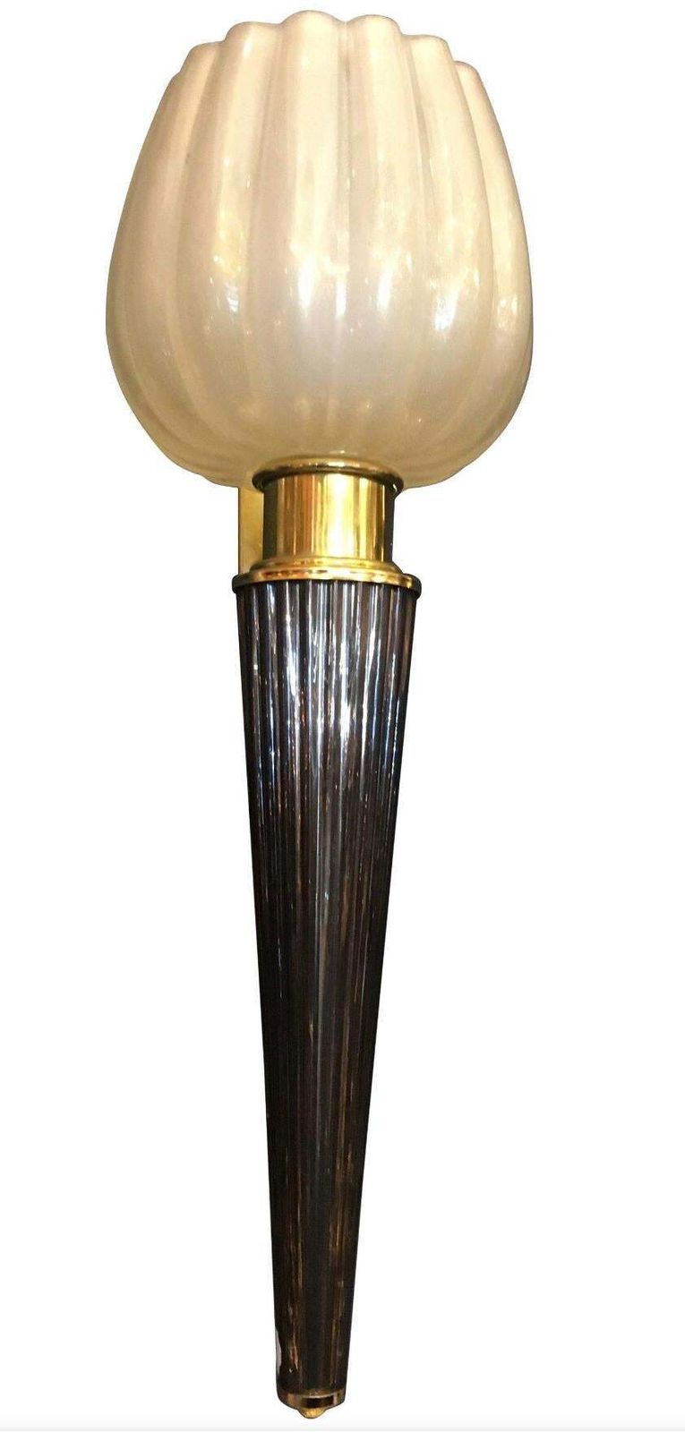 Lighting Pair Of Charming Sconce By Barovier & Toso, Murano, 1970s photo