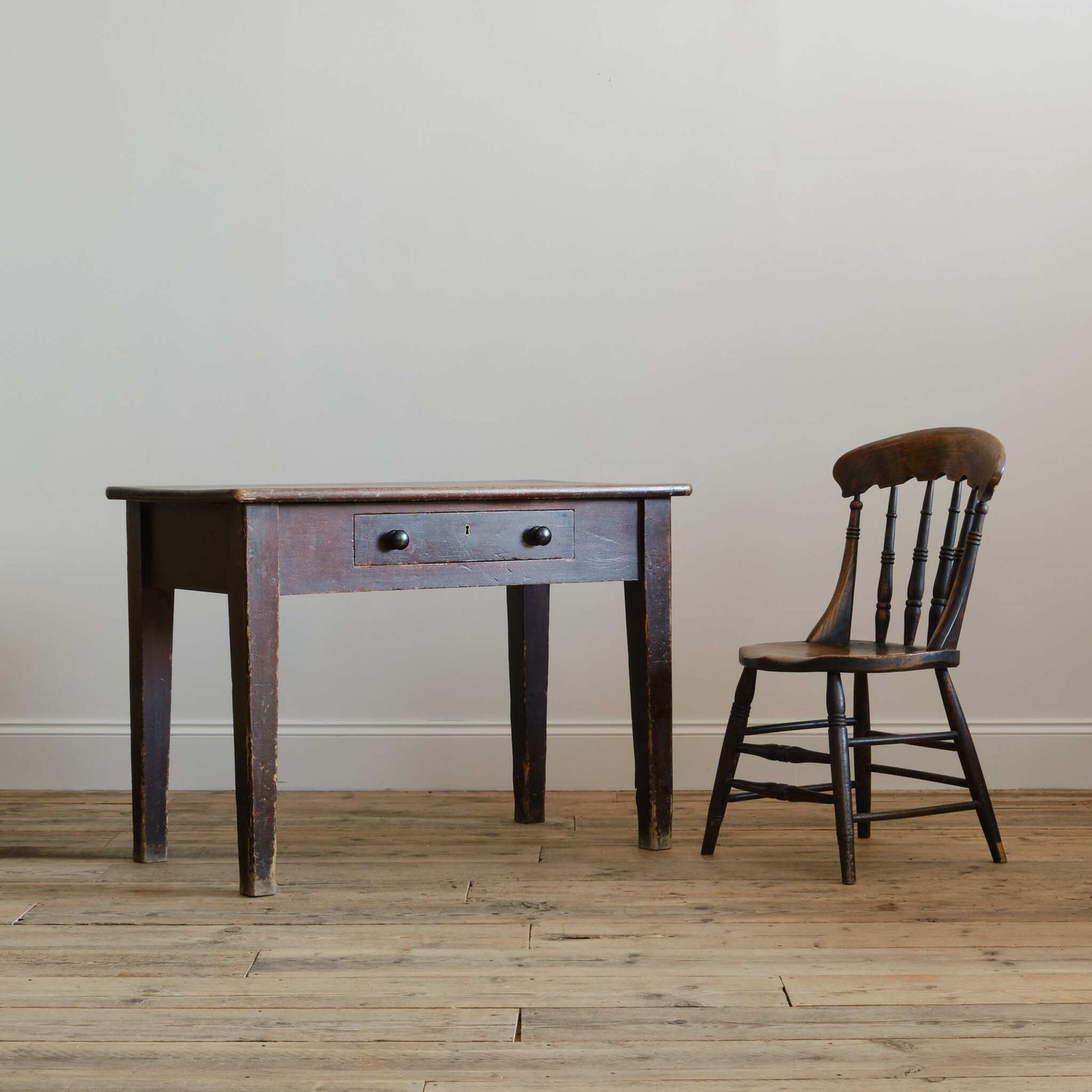19th Century Pine Side Table  With Provenance