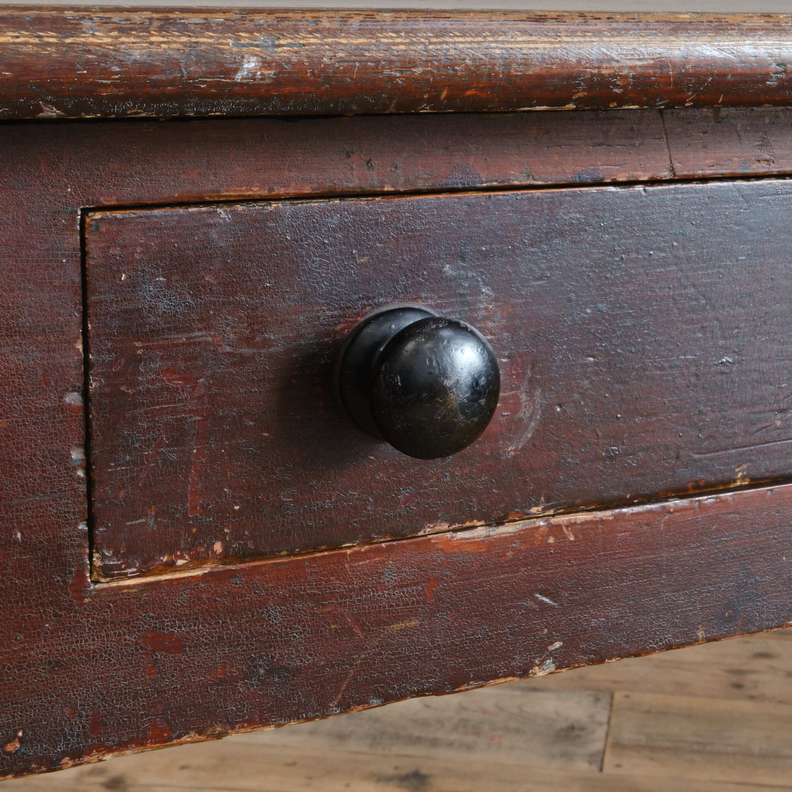 Furniture 19th Century Pine Side Table  With Provenance photo
