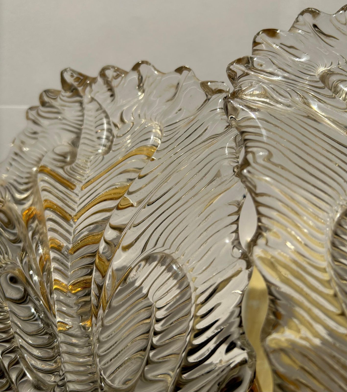 Luxurious Pair Of Wall Lamps Style Barovier & Toso, Murano, 1980s photo buy