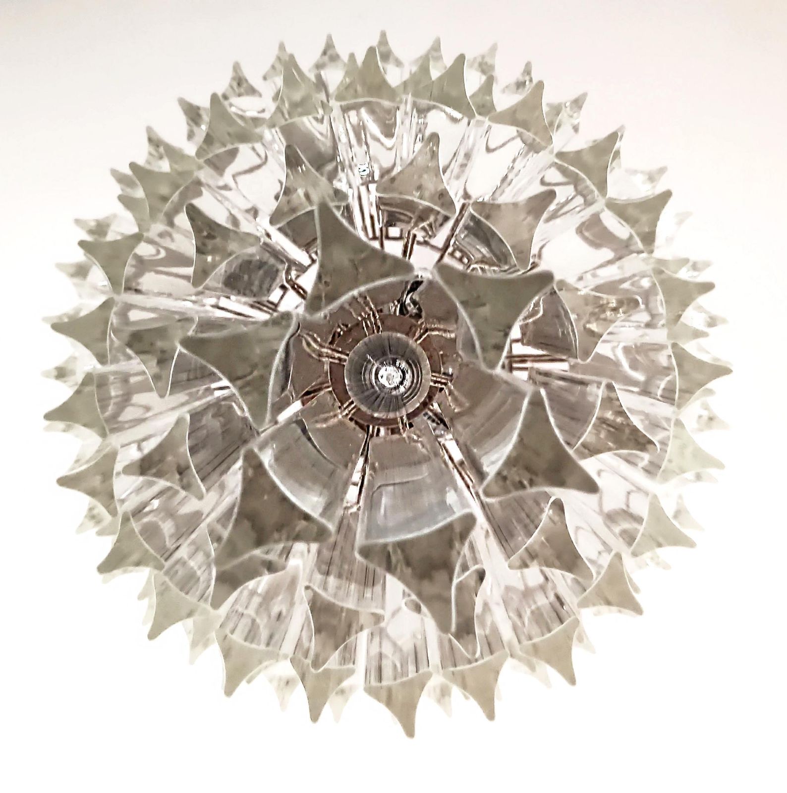 Beautiful Murano Glass Chandeliers   111 Transparent Triedri photo buy