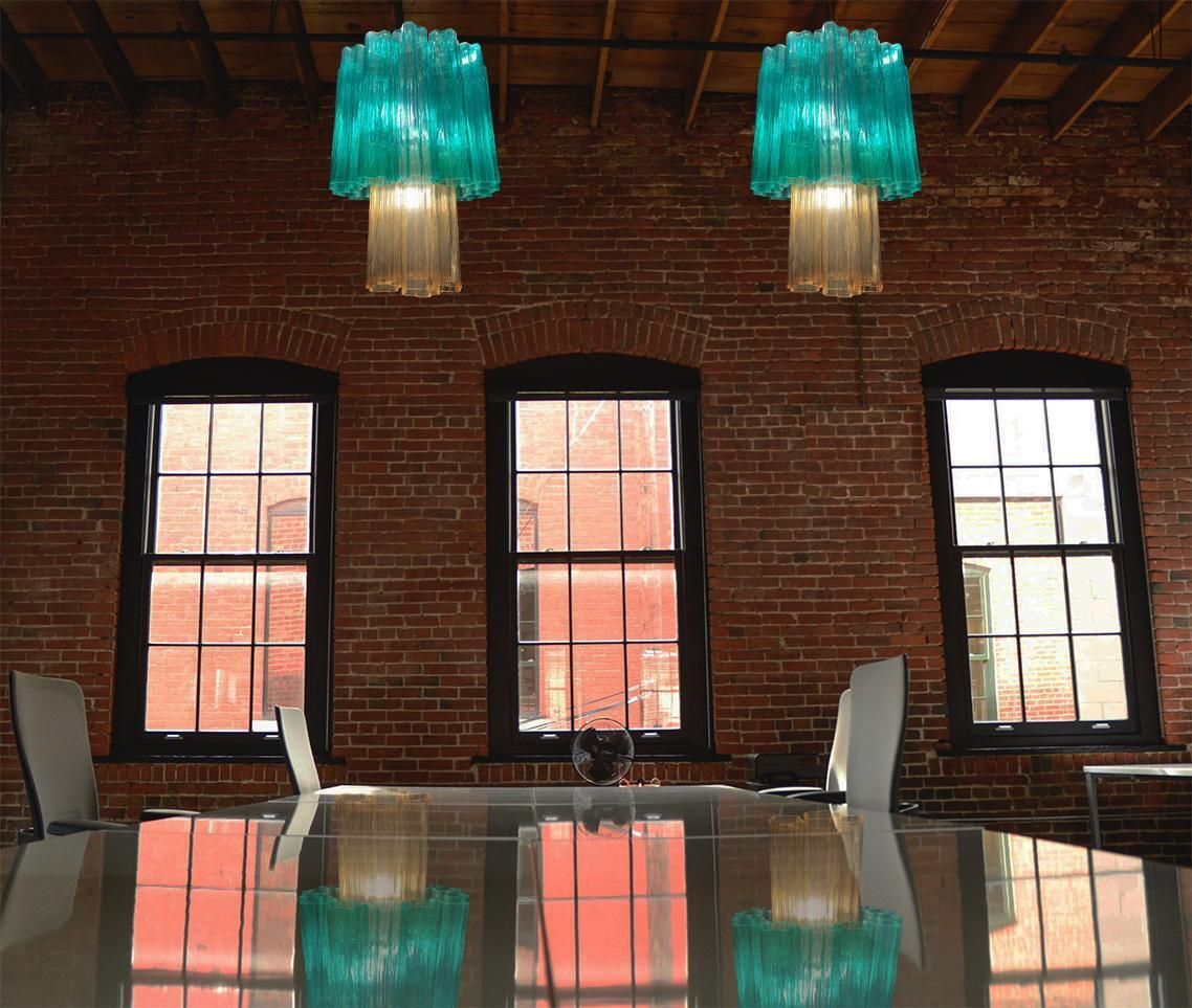 Elegant Italian Emerald And Gold Chandelier By Valentina Planta, Murano photo furniture