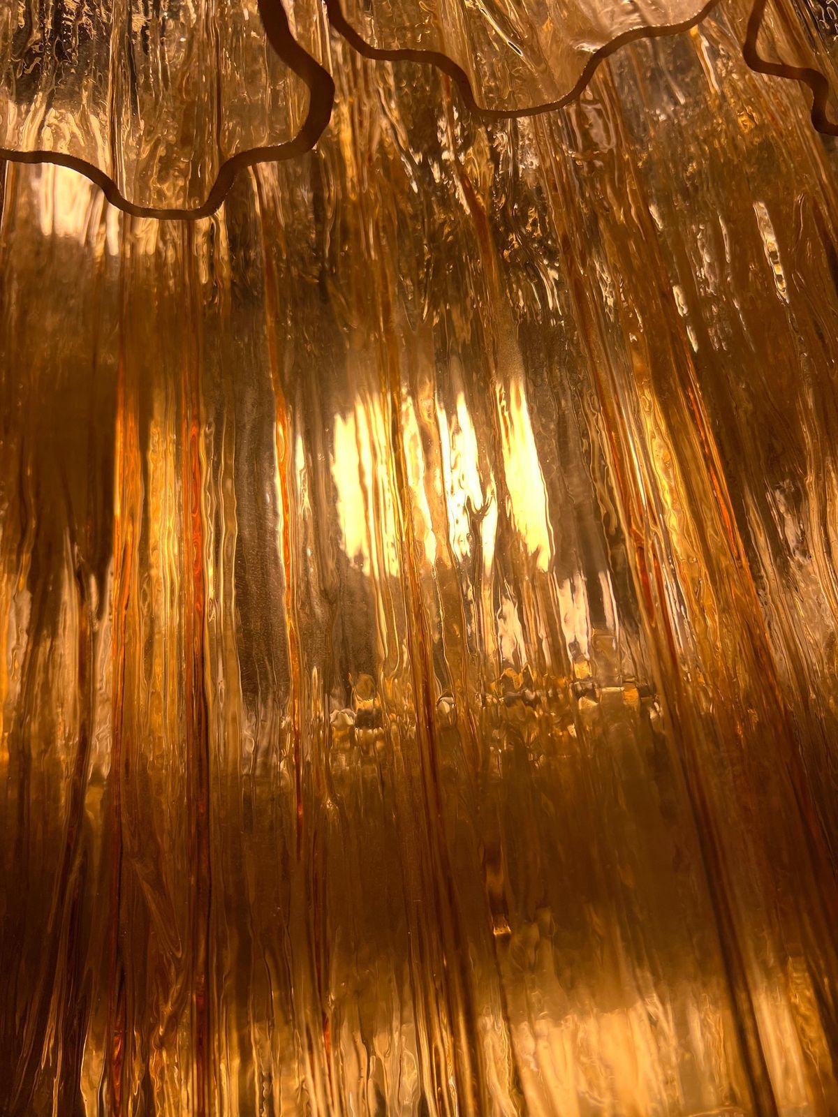 photo vinterior Charming Italian Amber Chandelier By Valentina Planta. Murano