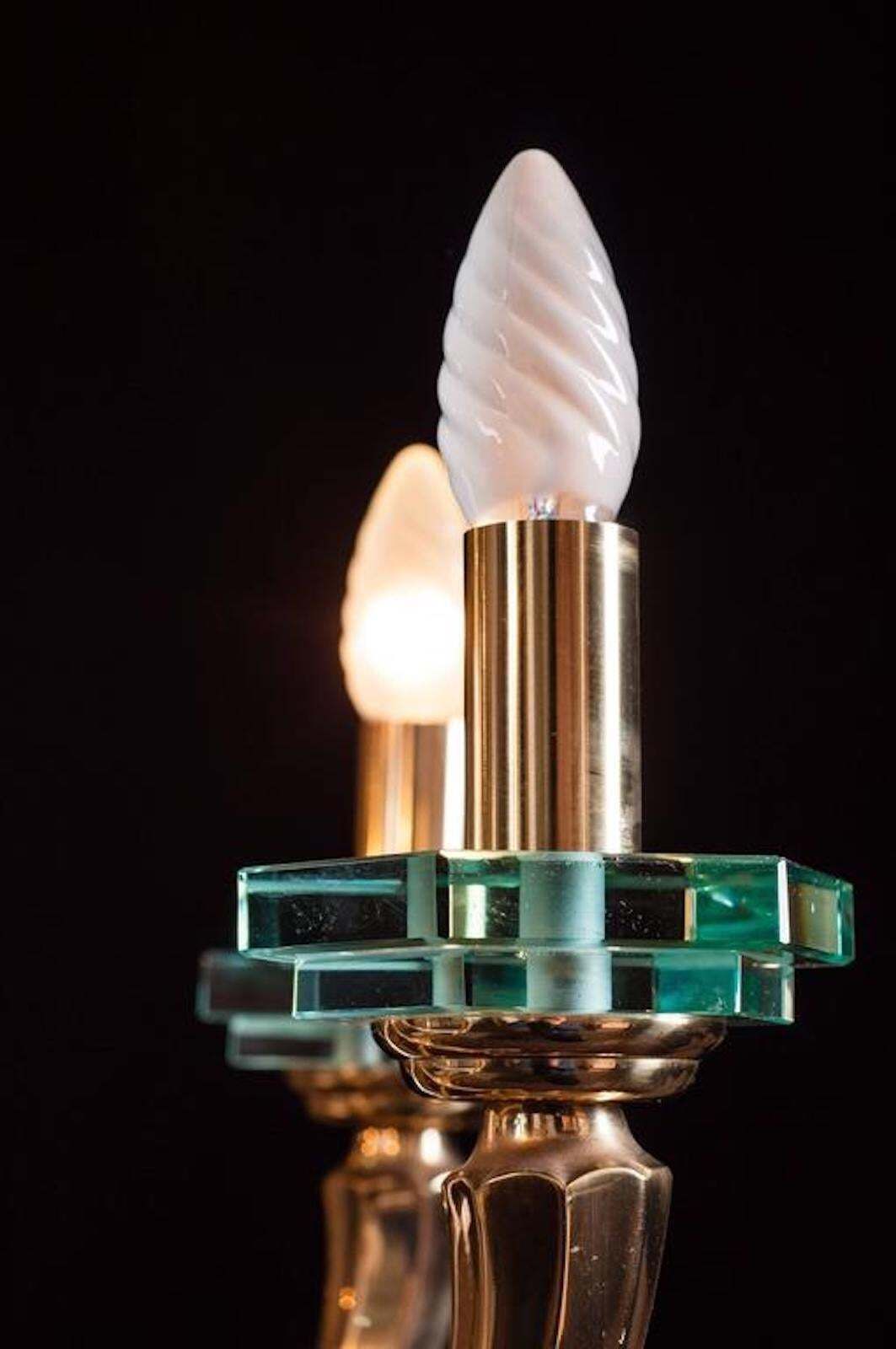 Lovely Chandelier Fontana Arte Style, 1960s photo 3076.0