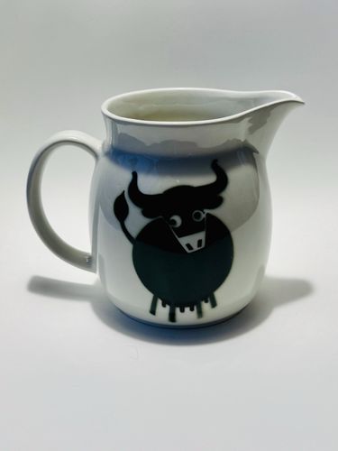 Vintage Arabia Finland Heluna Large Green Cow Jug By Anja Juurikkala Kl2 1970s photo furniture