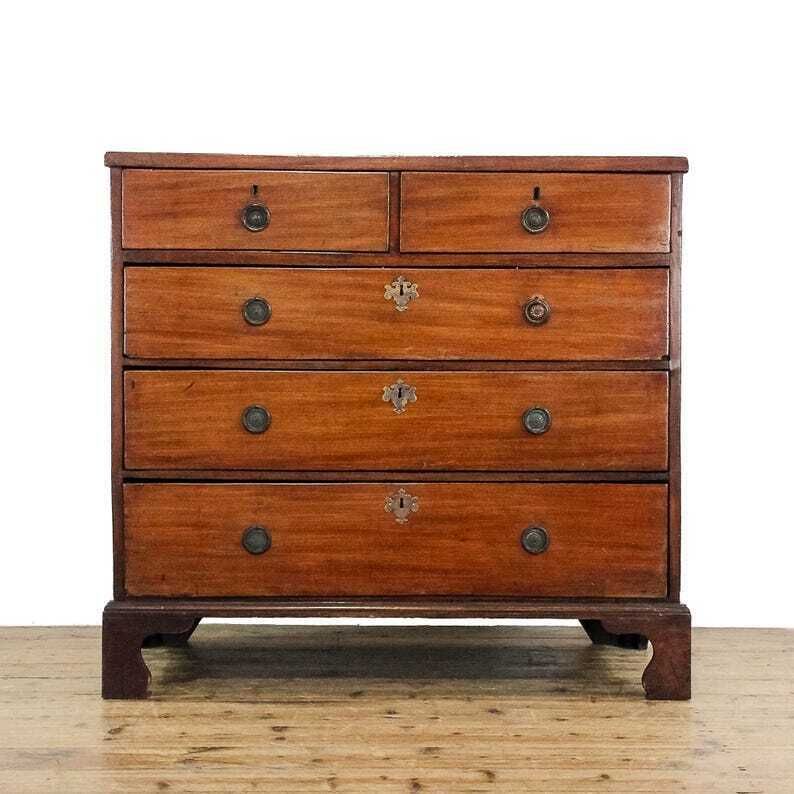 Antique 19th Century Mahogany Chest Of Drawers | Antique Storage | Bedroom Drawers | Antique Chest Of Drawer (M 5883) photo furniture