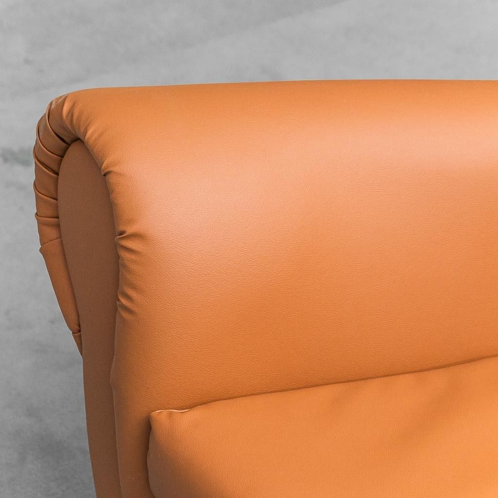 Eco Leather Armchair Gigi Radice Minotti 1950s Vintage Modern Antiques photo Furniture