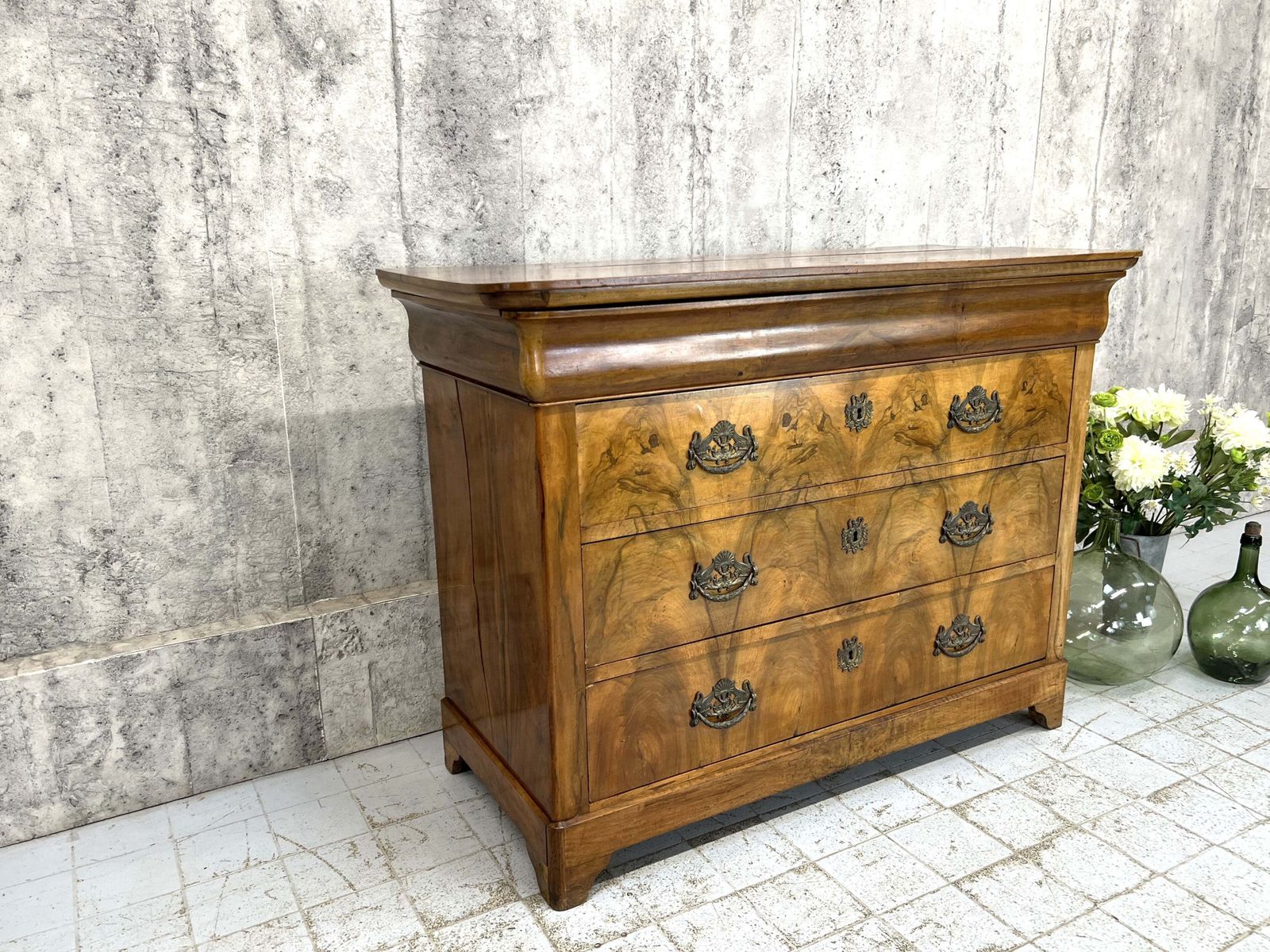 Napoleon III Chest Of Drawers With Swan And Crown Detailed Drawer Furniture photo furniture
