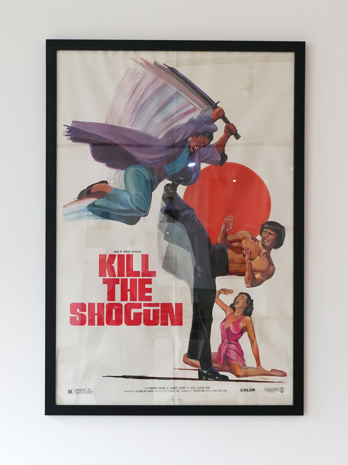 Vintage Kill The Shogun (1977) Movie Poster – Framed