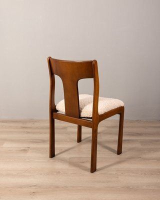 Vintage Italian Chairs In White Fabric, Set Of 4 photo for sale