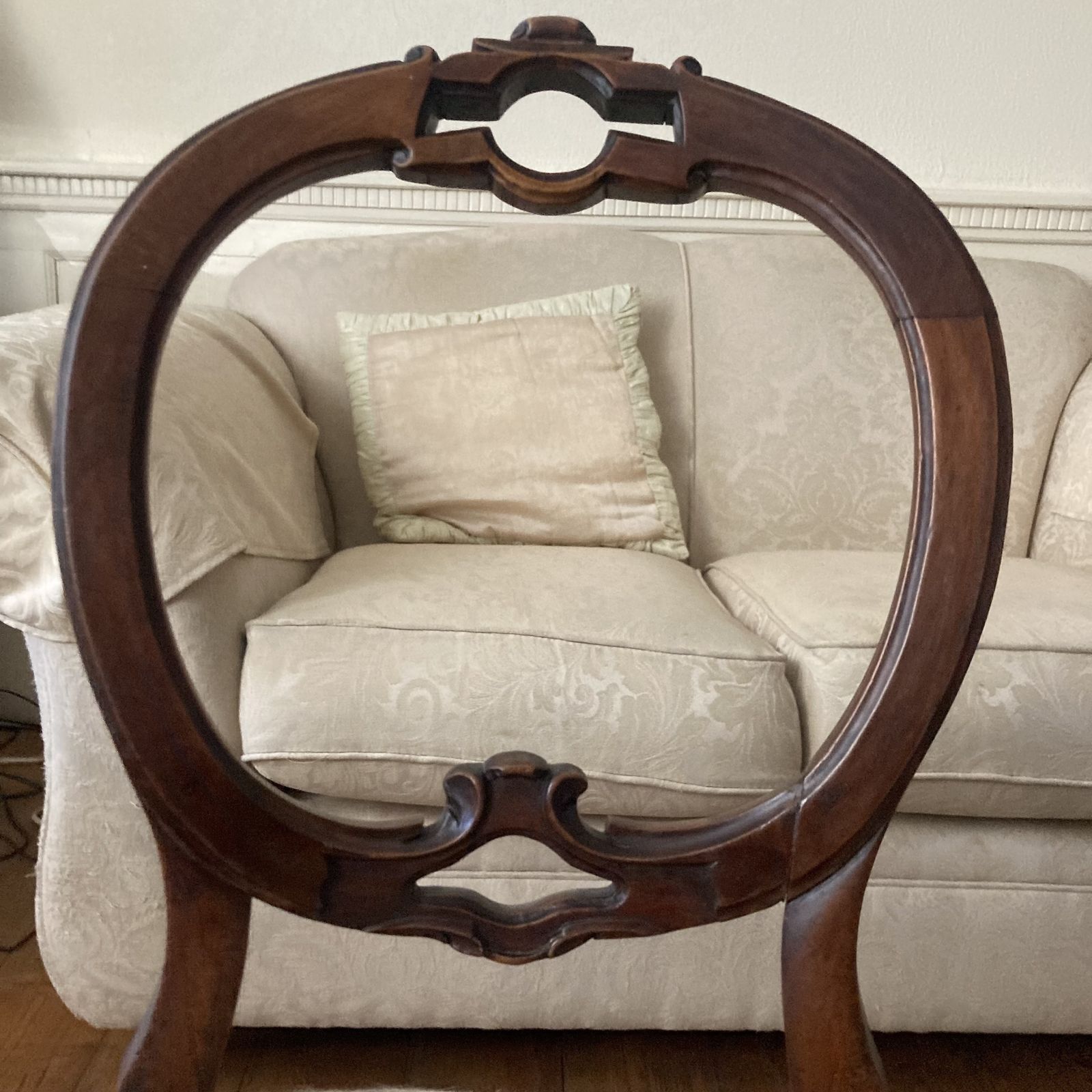 Beautiful Victorian Balloon Back Chair photo Furniture