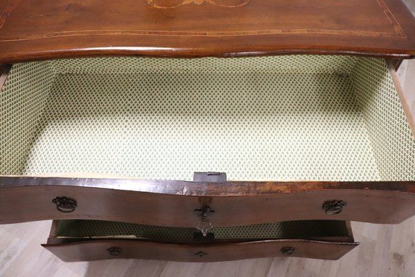 Antique Chest Of Drawers In Walnut, 18th Century photo for sale
