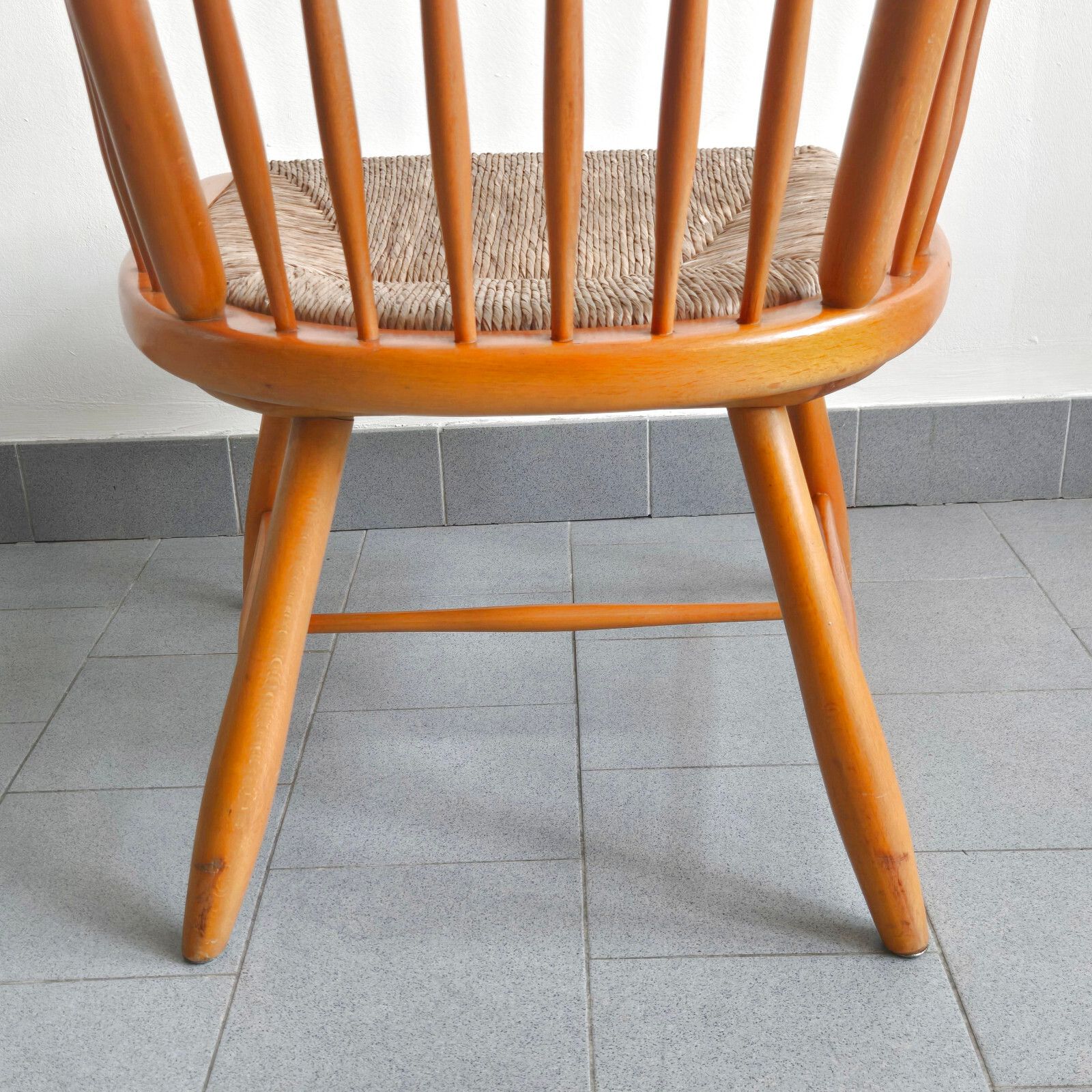 photo furniture Vintage Arno Lambrecht Armchair For Wks Mobel 1950 & Hetre & Reed 50s 1950s