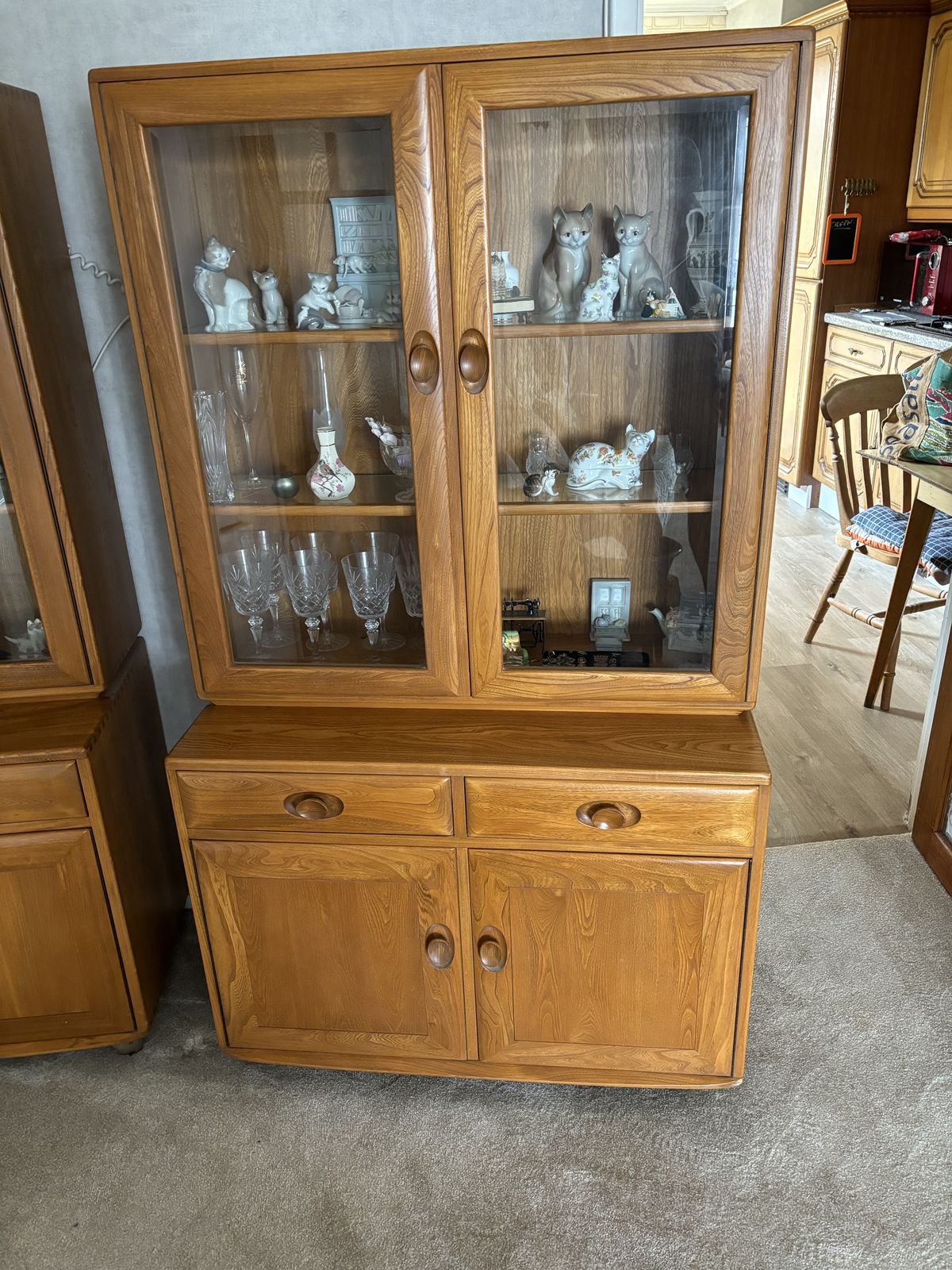 Errol Windsor Matching Double And Single Display Cabinets photo Furniture