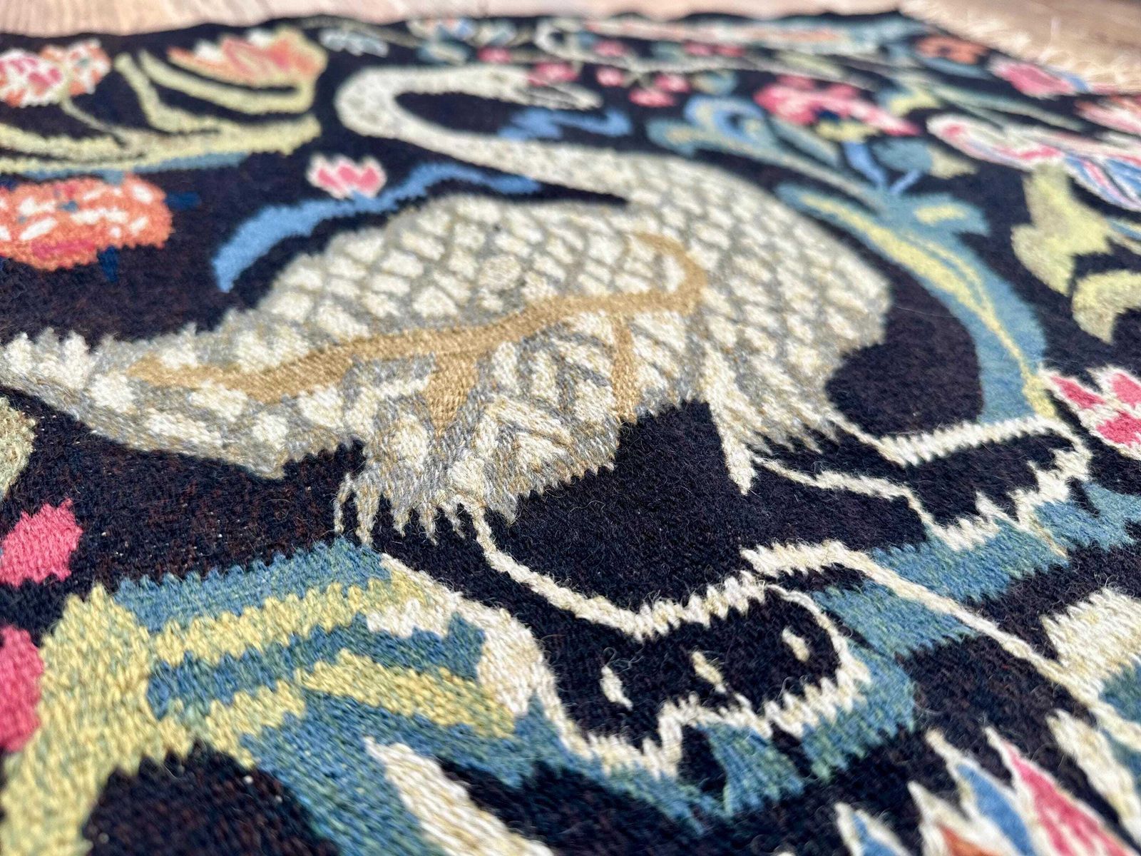 Vintage Swedish Flamskvavnad From Skåne, In Wool Tapestry photo vinterior
