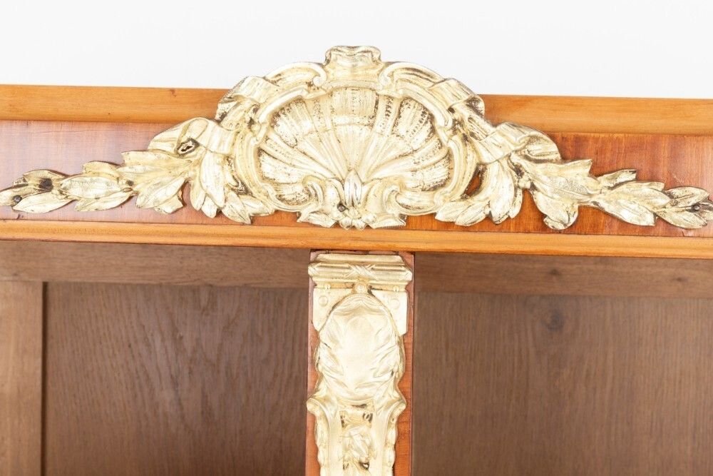 Sheraton Revival Display Cabinet Bookcase Satinwood 1880 photo buy