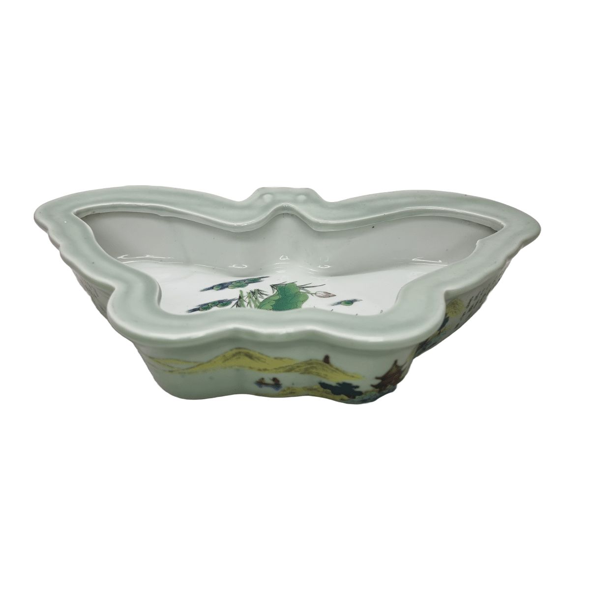 Oriental Porcelain Butterfly Bowl, 1990s