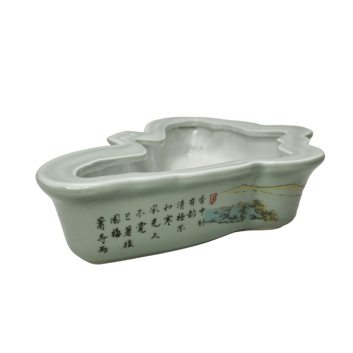 Oriental Porcelain Butterfly Bowl, 1990s photo 65.0
