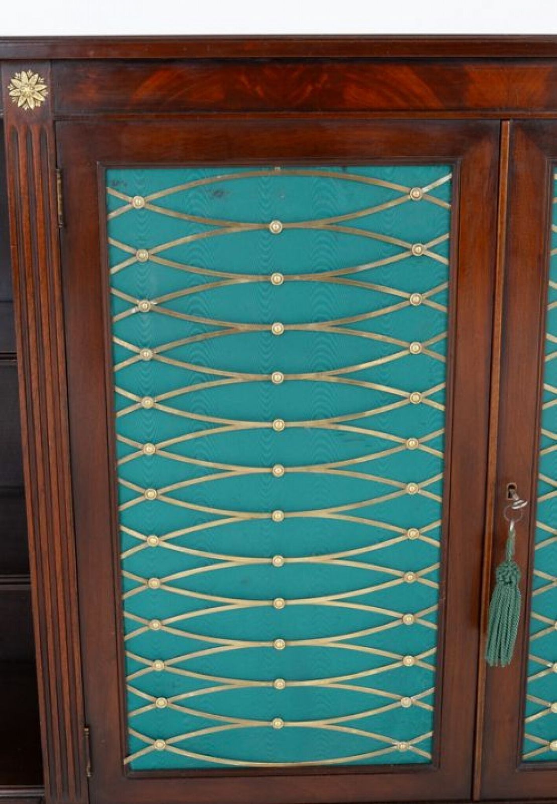 Regency Revival Sideboard Cabinet Server Mahogany Breakfront photo vinterior