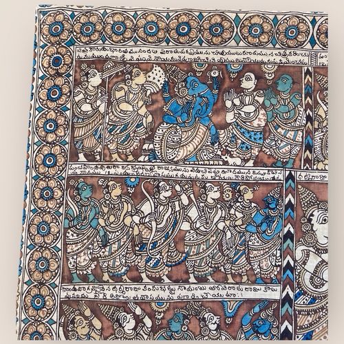 Kalamkari Temple Painting From South India (Hindu Art) photo Art