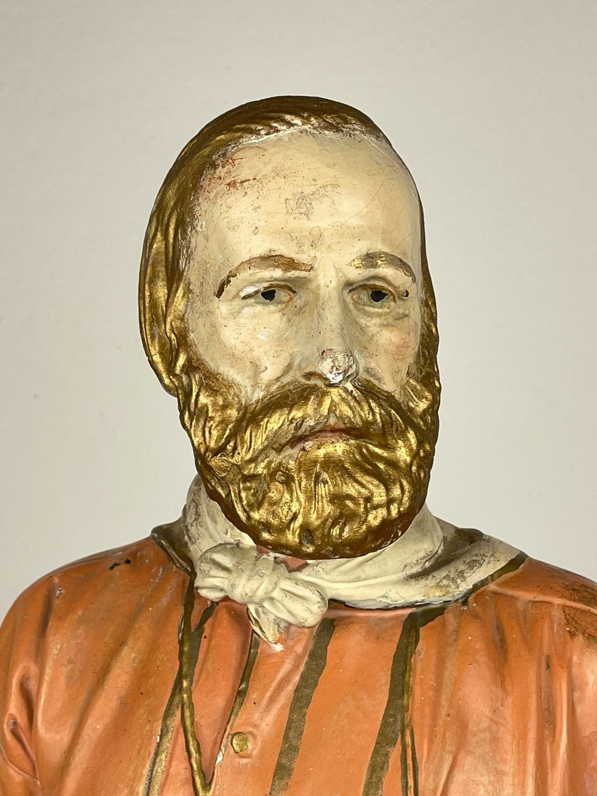 Art Large Antique Plaster Sculpture Giuseppe Garibaldi, Italy, 1910 1920s photo