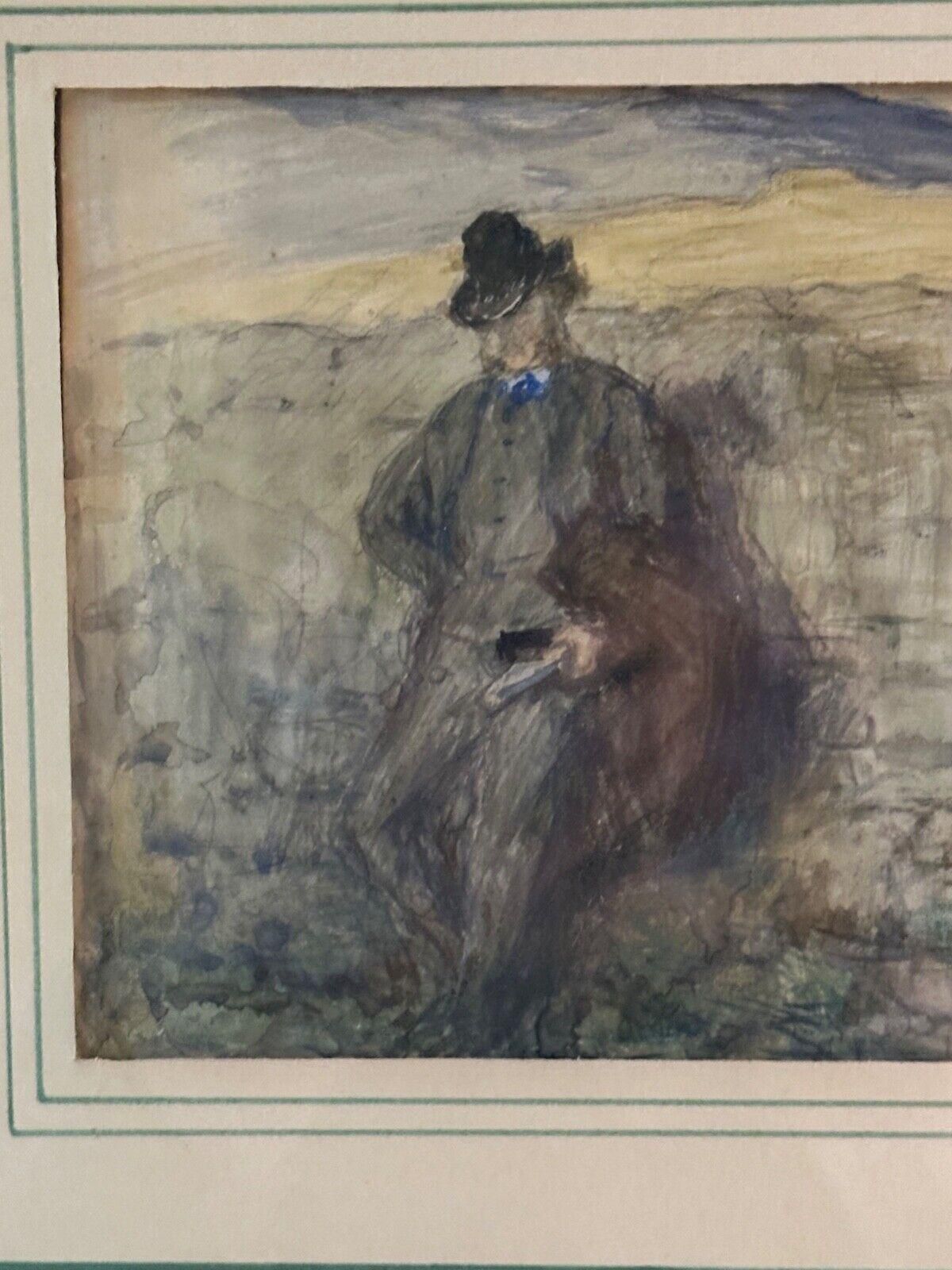 Hugh Cameron Original Water Colour Painting "Allan" Fine Art photo furniture