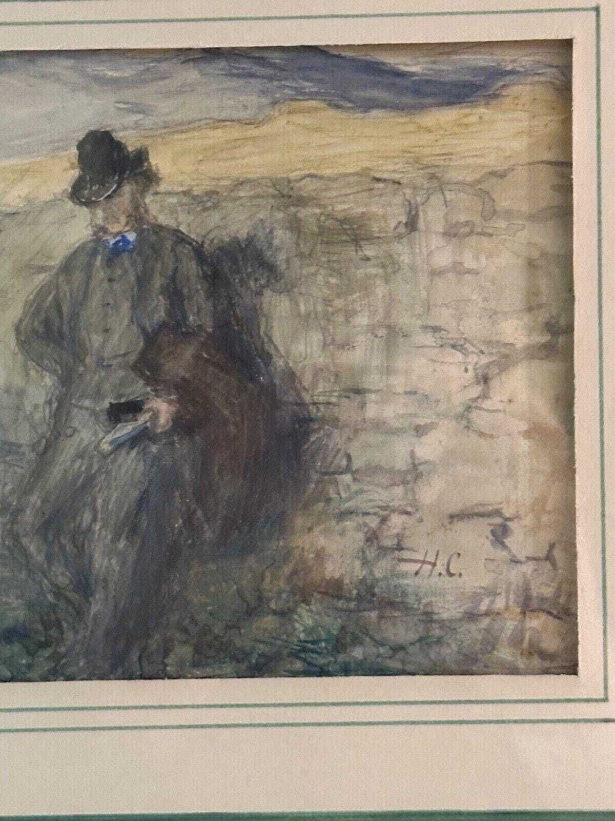 Hugh Cameron Original Water Colour Painting "Allan" Fine Art photo for sale