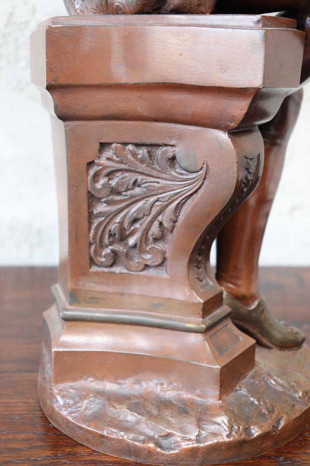 Antique 19th Century Bronze Sculpture Of A Writer By French Sculptor Eutrope Bouret (St. 234) photo buy
